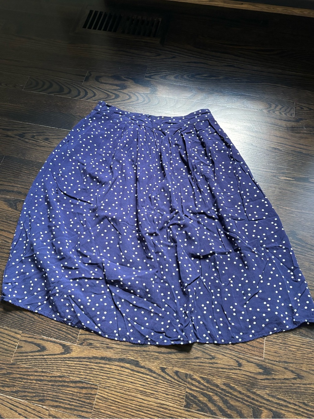 Forever 21 Navy Polka Dot Circle Skirt